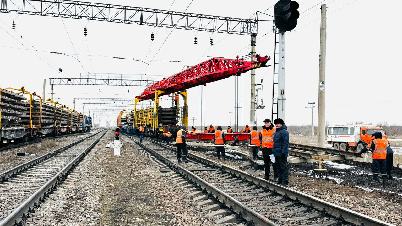 Свыше 240 тыс. железобетонных шпал уложено в Жамбылском отделении КТЖ за пять лет